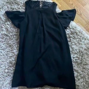 As U Wish Size Large Dress Black with Shoulder cutouts